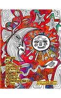 HUICHOL art inspired coloring book fun activity for the family for adults for children for INDIA by artist Grace Divine