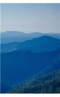 A View of the Mountains on a Misty Blue Morning Journal: 150 Page Lined Notebook/Diary