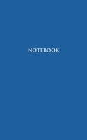 Notebook: Half Picture Half Wide Ruled Notebook - Small (5 x 8) inches) - 110 Numbered Pages - Blue Softcover