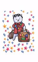 Vacation Case Stars Cat Notebook