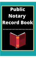 Public Notary Record Book