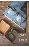 Passwords Notebook: Internet password logbook with alphabetical tabs, book for keeping passwords - Passwords journal - (Medium Size: 5.5" x 8.5") (Book cover: Book and 
