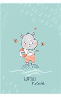 Notebook Journal: Happy Day Gratitude Journal Notebook Diary Record for Children Boys Girls Teens With Daily Prompts to Writing and Practicing . 6x9 120 Pages (Planne