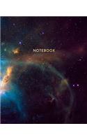 Notebook: Colorful Cosmic Nebula and Galaxies in Space - Journal for Girls and Boys, Kids, School, Students and Teachers - 7.5 x 9.25, 100 Blank Lined Pages