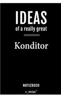 Notizbuch für Konditoren