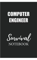 Computer Engineer Survival Notebook: Small Undated Weekly Planner for Work and Personal Everyday Use Habit Tracker Password Logbook Music Review Playlist Diary Journal