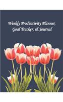 Weekly Productivity Planner, Goal Tracker & Journal