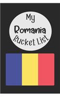 My Romania Bucket List: Novelty Bucket List Themed Notebook
