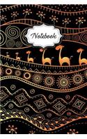 Notebook: Ethnic African Pattern Quad Ruled 5 X 5 (.20