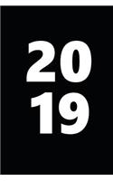 2019 Daily Planner 2019 Large Font Block Style Black White 384 Pages: 2019 Planners Calendars Organizers Datebooks Appointment Books Agendas