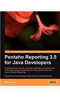 Pentaho Reporting 3.5 for Java Developers