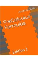 Precalculus Formulas: Volume 3 (Math & Physics Formulas)