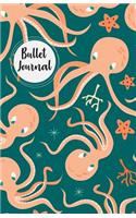 Bullet Journal: Cute Squid Octopus: Notebook, Bullet Journal Dotted Grid, 100 Pages (5.5 X 8.5)