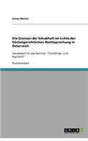 Die Grenzen der Schubhaft im Lichte der höchstgerichtlichen Rechtsprechung in Österreich