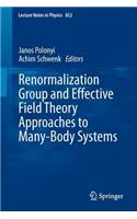 Renormalization Group and Effective Field Theory Approaches to Many-Body Systems