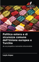 Politica estera e di sicurezza comune dell'Unione europea e Turchia