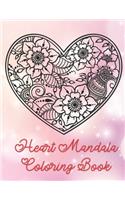 Heart Mandala Coloring Book