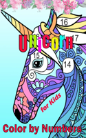 Unicorn Color by Numbers for kids