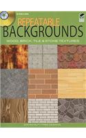 Repeatable Backgrounds: Wood, Brick, Tile and Stone Textures CD-ROM and Book