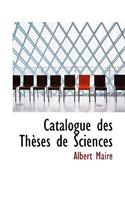 Catalogue Des Thauses de Sciences