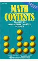 Math Contests - Grades 7 and 8 (and Algebra Course 1)