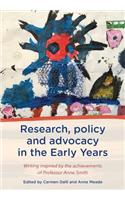 Research, Policy and Advocacy in the Early Years