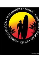 Maui Surf Fan Notebook