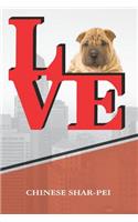 Chinese Shar-Pei: Love Park Recipe Blank Cookbook Notebook Book Is 120 Pages 6x9