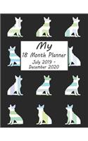 My 18 Month Planner July 2019-December 2020: German Shepherd Dog Weekly and Monthly Planner 2019 - 2020: 18 Month Agenda - Calendar, Organizer, Notes, Goals & to Do Lists