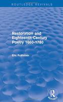 Restoration and Eighteenth-Century Poetry 1660-1780 (Routledge Revivals)