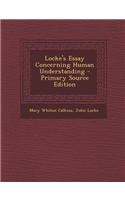 Locke's Essay Concerning Human Understanding - Primary Source Edition