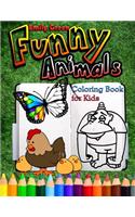 Funny Animals. Coloring Book for Kids