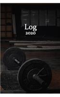 Weekly Fitness Log 2020: Weekly Fitness Log for the full year of 2020, 52 Pages, 6 x 9, Gift for Fitness Lovers, Barbell Matte Finish (Weekly Fitness Log Journal)