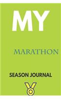 My marathon Season Journal