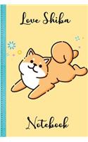 Love Shiba Puppy Notebook Volume 5: Notebook, Holiday Notebook, Lined Notebook, Love Shiba, Mini dog, Puppy Dog Notebook