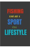 Fishing Is Not Just A Sport It's A Lifesytle: Lined Notebook / Journal Gift