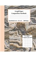 Graph Composition Notebook 4 Squares per inch 4x4 Quad Ruled 4 to 1 / 8.5 x 11 100 Pages