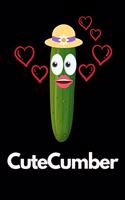 CuteCumber: Funny Cucumber Notebook/Journal (6" X 9")