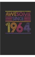 Awesome Since 1964: Graph Ruled Notebook / Journal (6" X 9" - 5 X 5 Graph Ruled) - Birthday Gift and Anniversary Gift for Women And Men