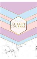 Bullet Journal: Marble + Gold Bullet Journal - 120-Page 1/2 Inch Dot Grid Notebook - 6 X 9 Marble & Gold Perfect Bound Softcover(Marble & Gold Bullet Journals)