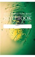 Steamy Window Theme Ruled Notebook