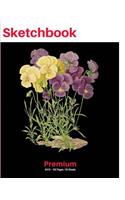 SketchBook: Botanical Nature Art Print (81), 8"x10" Sketch Pad, Sketching and Drawing Paper, Note Pad -[Premium Sketch Books]