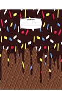 Composition Journal: K - 3 Primary Story Journal Composition Notebook 8.5 X 11 Wide Ruled Practice Paper: Kindergarten to Early Childhood Exercise Book - Delicious Ice C