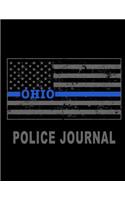 Ohio Police Journal.: Ohio Thin Blue Line Police Flag Police Field Interview Notebook 8.5x11