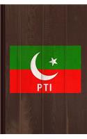 Pakistan Pti Party Flag Journal Notebook: Blank Lined Ruled for Writing 6x9 110 Pages