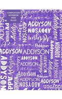 Addyson Composition Notebook Wide Ruled