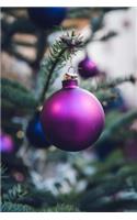 Purple Christmas Ball Ornament