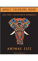 Adult Coloring Book - Animal Life