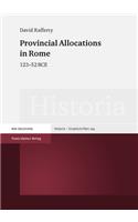 Provincial Allocations in Rome