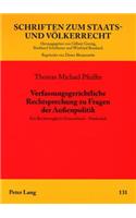 Verfassungsgerichtliche Rechtsprechung Zu Fragen Der Außenpolitik
